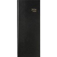 Agenda Saturnus preta 1 dia/2 páginas – formato grande – ano 2026