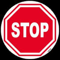 Pictograma para marcação no solo – Stop – 300 mm – Novap