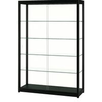 Vitrina de exposição – 1000 x 400 x 2000 mm, Base cor: Preto, Altura: 2000 mm, Largura: 1000 mm