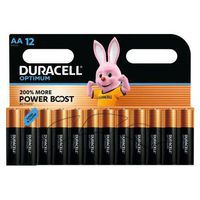 Pilha alcalina Optimum AA – 12 unidades – Duracell
