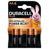 Pilha alcalina AA Plus Powerboost – 4 unidades – Duracell
