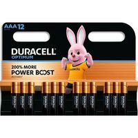 Pilha alcalina Optimum AAA – 12 unidades – Duracell