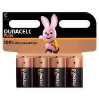Pilha alcalina C Plus 100% – 2 ou 4 unidades – Duracell