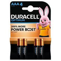 Pilha alcalina Optimum AAA – 4 unidades – Duracell