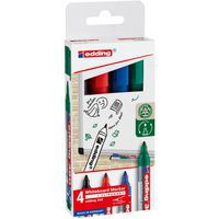 Marcador apagável para quadros brancos – bolsa de 4 unidades – Edding 360