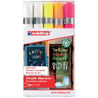 Marcador de giz Edding E49095 – Bolsa de 5 – Cores néon