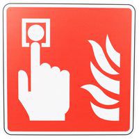 Painel de incêndio – Ponto de alarme de incêndio – PVC – Manutan Expert
