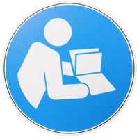 Painel – Consultar o manual de instruções – PVC – Manutan Expert