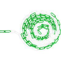 Corrente de plástico em saco - Branco/Verde