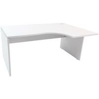 Secretária compacta - pés-painéis - cinza - Manutan Expert