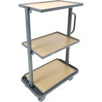 Carro de aço para caixas – capacidade de 200 kg – Manutan Expert