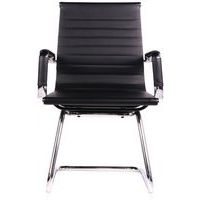 Cadeira para visitas Favora – preto – PU