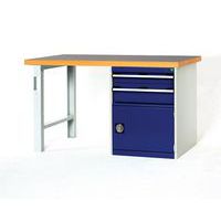 Bancada Cubio Combi com 2 gavetas + 1 armário - Largura 150 cm - Polyrey