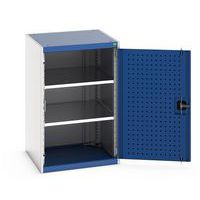 Armário com portas rebatíveis perfuradas Cubio – altura 1000 mm – Bott