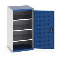 Armário com portas rebatíveis perfuradas Cubio – altura 1200 mm – Bott