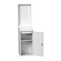 Posto de consulta com painel perfo