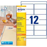 Etiqueta branca reposicionável Avery – Impressão a laser/jato de tinta e fotocopiadora