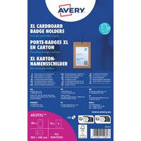 Porta-cartões em cartão, formato A6, com inserções para impressão – Avery