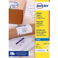 Etiqueta de endereço branca Avery – impressão a jato de tinta – Avery