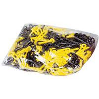 Corrente de plástico em saco - Preto/Amarelo