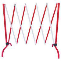 Barreira de estaleiro extensível, Peso do produto: 8.2 kg, Comp.: 2 m, Cores: Vermelho/branco
