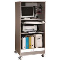 Armário para produtos informáticos móvel com porta de correr