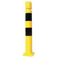 Poste com memória de forma - Cabeça cilíndrica - Com placa - Ø 80 mm - A 800 mm