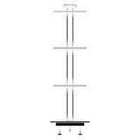 Coluna giratória para armários Raaco - Altura 176 cm