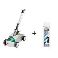 Máquina de marcação de linhas Perfekt Striper® + 1 aerossol Traffic extra branco – Ampère