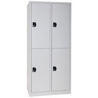 Cacifo multicompartimentos com cabides Modulo – 1 a 3 colunas – Com base, Tipo de vestiário: Com guarda-roupa