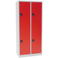 Cacifo multicompartimentos com cabides Modulo – 1 a 3 colunas – Com base, Tipo de vestiário: Com guarda-roupa