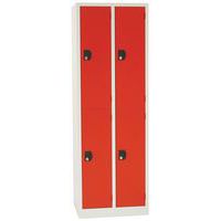 Cacifo multicompartimentos com cabides Modulo – 1 a 3 colunas – Com base, Tipo de vestiário: Com guarda-roupa