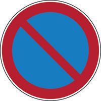 Painel de proibição – Estacionamento proibido – Rígido