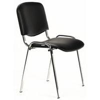 Cadeira Fancy – vinil – estrutura cromada, Com apoio para braços: não, Tipo de base: 4 pés