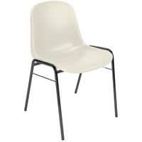 Cadeira de estrutura, Tipo de base: 4 pés, Tipo de pé: Calços, Assento material: Polipropileno