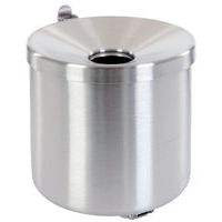 Cinzeiro de parede em inox – 1,5 L – Manutan