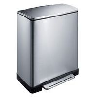 Caixote de lixo com pedal E-Cube retangular de 50 l