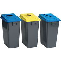 Caixote de lixo para triagem seletiva de 60 ou 80 L e tampa - Manutan