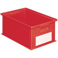Caixa empilhável – Vermelho – 200 a 630 mm de comprimento – 3,6 a 85 L