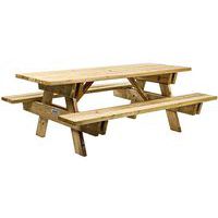 Mesa de piquenique robusta – 110 kg – Manutan