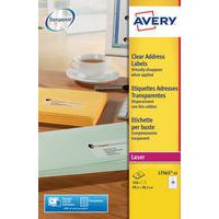 Etiquetas para impressão a laser Avery Transparentes