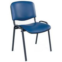 Cadeira Fancy – vinil – estrutura preta – Manutan