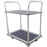 Carro com plataformas metálicas - 2 plataformas, capacidade de carga de 200 kg – Manutan