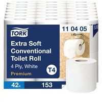 Papel higiénico Tork rolo tradicional extrassuave - 4 dobras