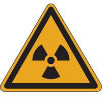 Painel de perigo – Materiais radioativos ou radiação ionizante – autocolante