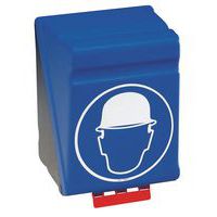 caixa formato grande capacete azul