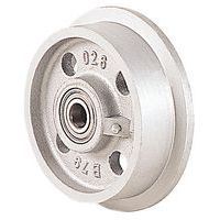 Roda em ferro fundido para vagoneta - Capacidade de 400 a 3500 kg - Rolamento de esferas