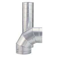 Braçadeira a 90° para condutas de ventilação rígidas – Ø 160 a 315 mm