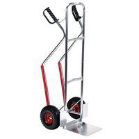 Transportador em alumínio de 100 kg – rodas antifuros – Manutan
