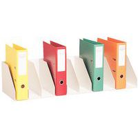 Classificador vertical com divisórias fixas para armários – Cinza - Paperflow